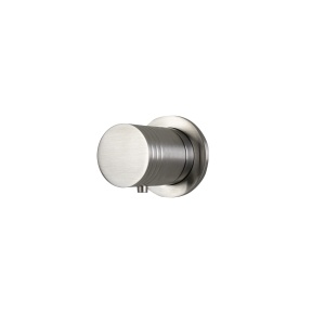 Deviatore rotativo incasso 2 vie diametro 45 mm, in acciaio inox 316L